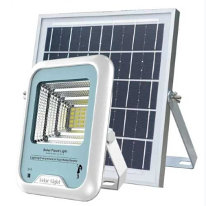 Foco LED solar SPX-E1, 300 lúmenes, panel solar de 8 W, batería de 6000 mAh
